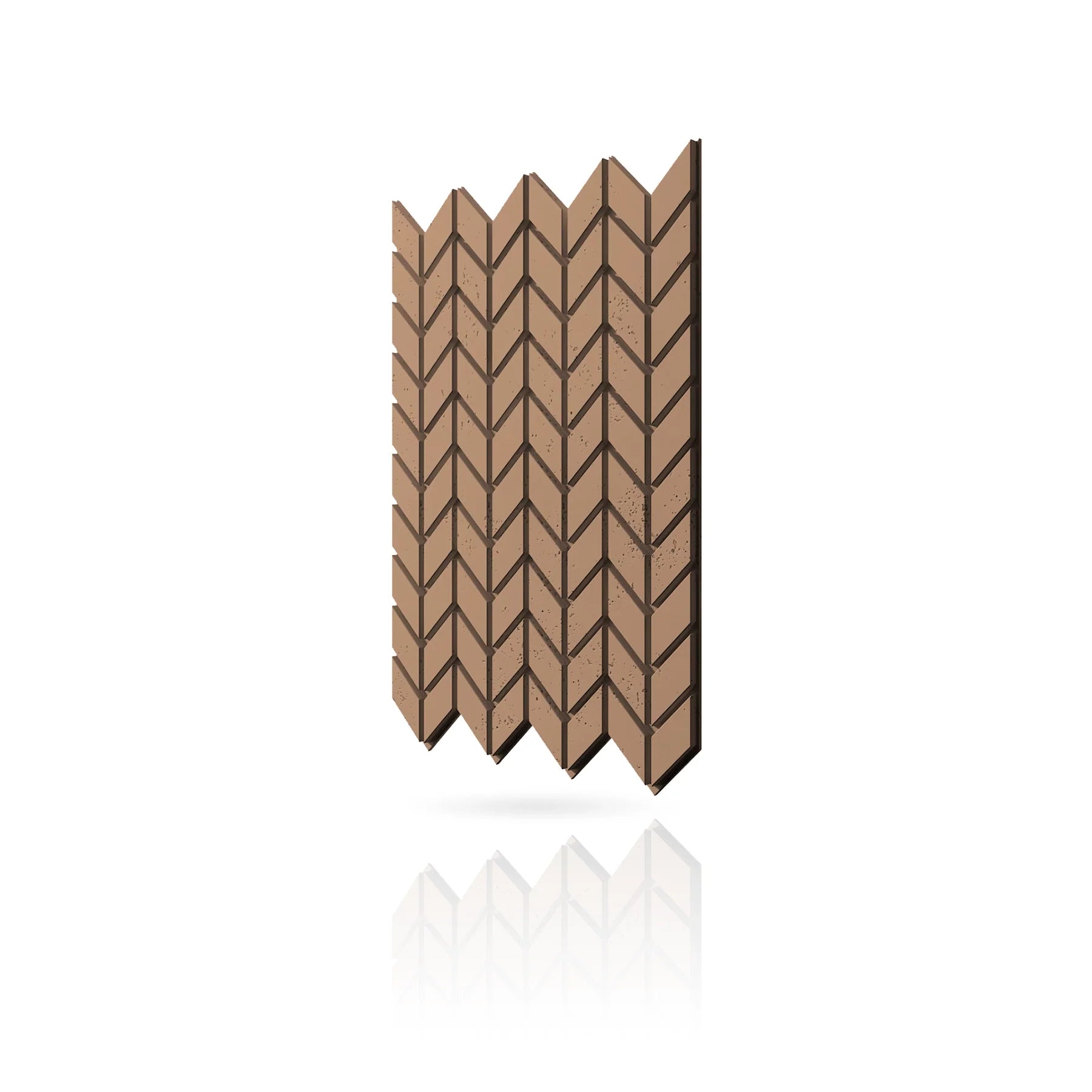Concrete Cladding - HERRINGBONE S Wall Panels colour swatch on white background DecorMania.eu